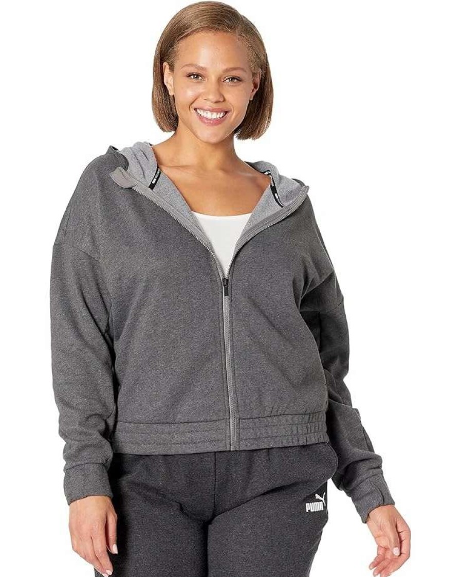 Coats & Outerwear * | Puma Plus Size Train Favorite Fleece Full Zip