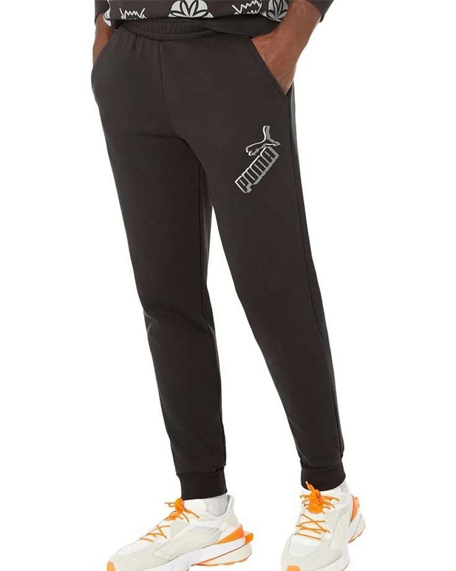 Pants * | Puma Essentials+ Big Logo Fleece Sweatpants