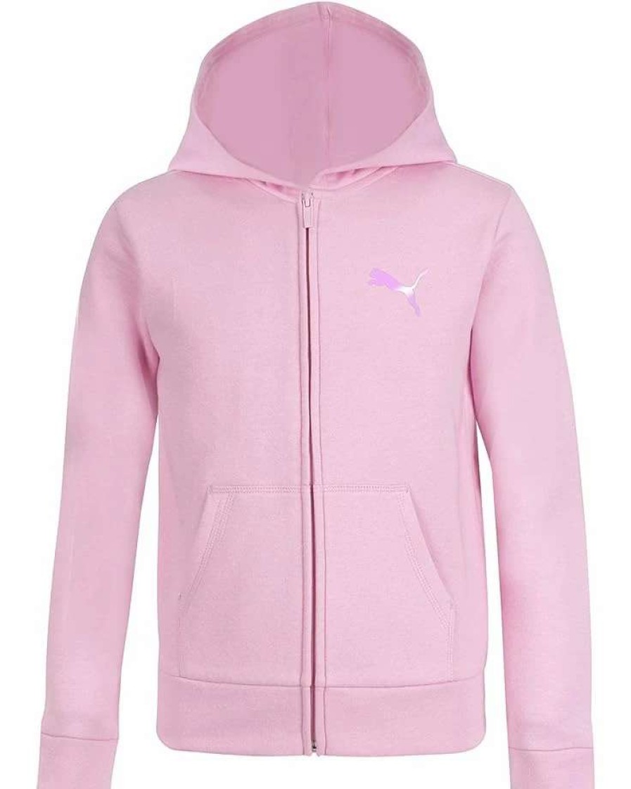 Hoodies & Sweatshirts * | Puma Girls' Core Logo Zip Up Hoodie