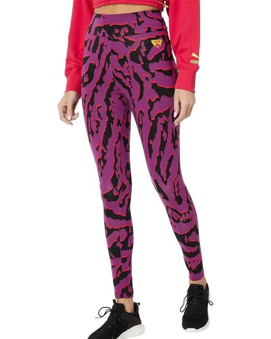 Pants * | Puma Ski Club All Over Print Leggings