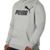 Hoodies & Sweatshirts * | Puma Big & Tall Essentials Big Logo Fleece Hoodie