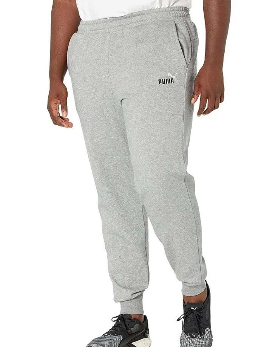 Pants * | Puma Big & Tall Essentials+ Embroidery Logo Fleece Sweatpants