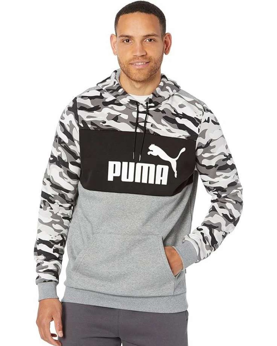 Hoodies & Sweatshirts * | Puma Big & Tall Essentials + Camo Fleece Hoodie