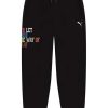 Pants * | Puma Kids Basketball Pack Playbook Fleece Joggers (Big Kids)