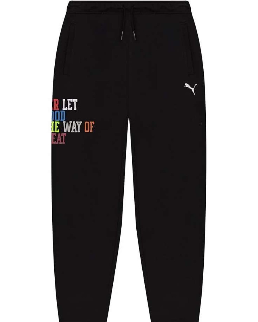 Pants * | Puma Kids Basketball Pack Playbook Fleece Joggers (Big Kids)