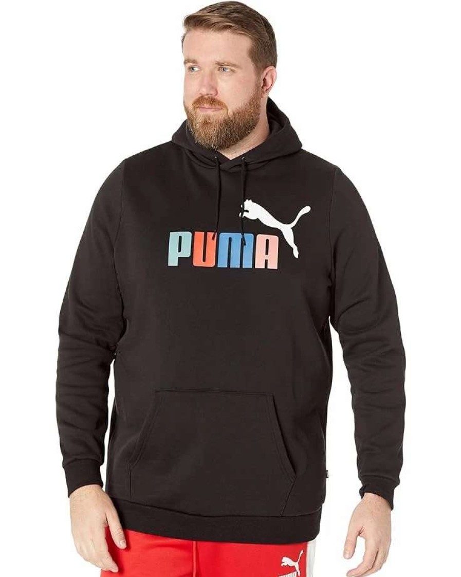 Hoodies & Sweatshirts * | Puma Big & Tall Essentials+ Big Logo Fleece Hoodie