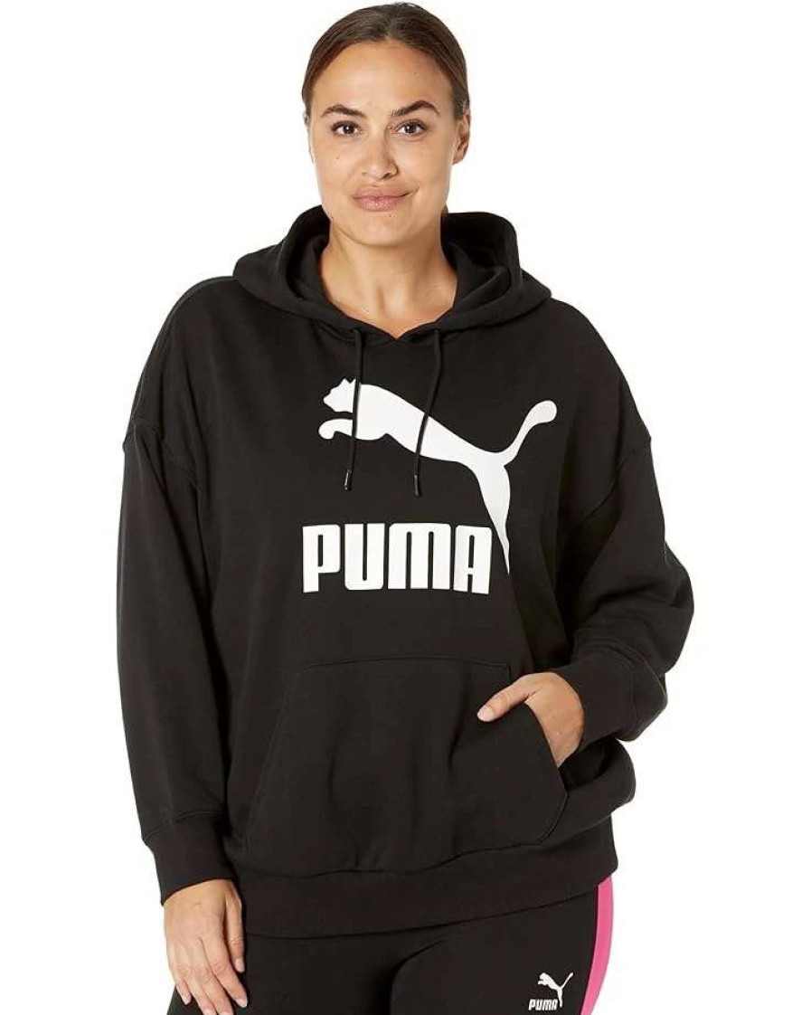 Hoodies & Sweatshirts * | Puma Plus Size Classics Logo Hoodie